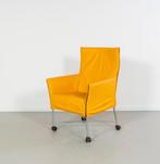 montis charlie stoel oker geel, Ophalen, Overige kleuren, Leer, Zo goed als nieuw
