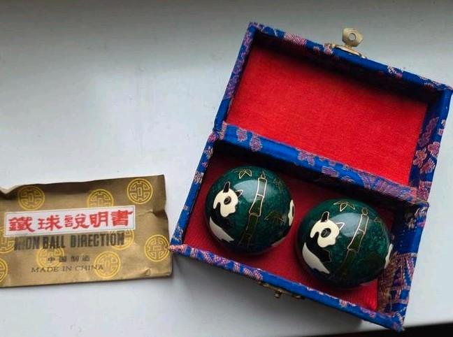 Chinese Baoding Ballen met Panda Design, Antiek en Kunst, Kunst | Niet-Westerse kunst, Ophalen of Verzenden