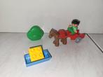Duplo kindje met pony en kar, Gebruikt, Ophalen of Verzenden, Duplo, Duplo