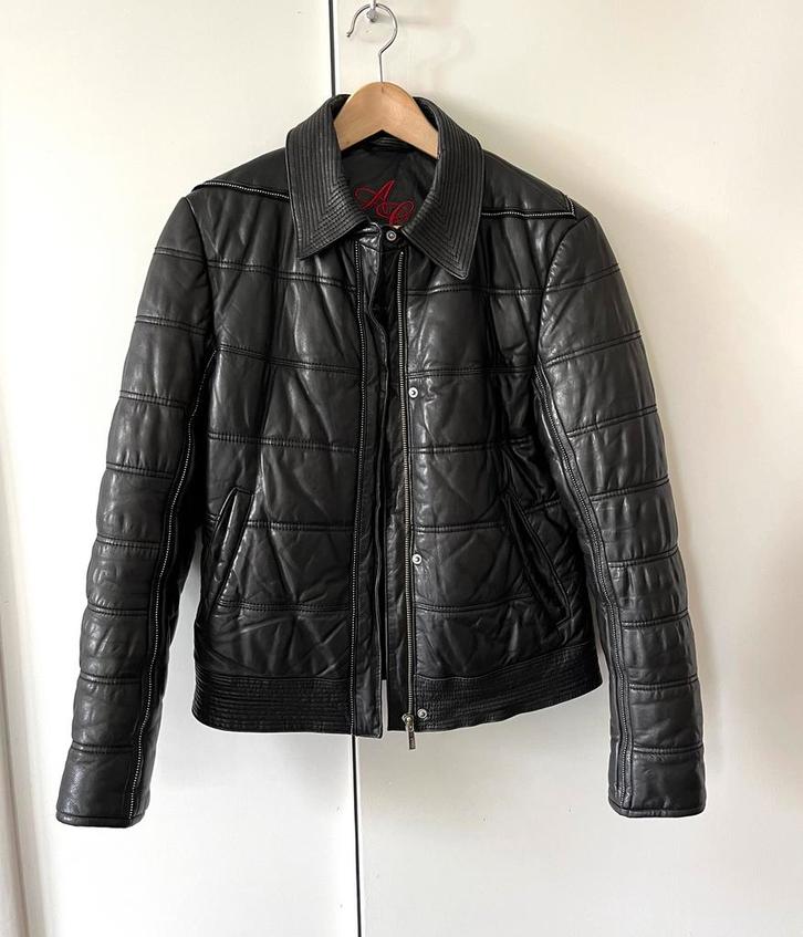 Arma 100% leren jas, dames, kleur zwart, maat 38, Kleding | Dames, Jassen | Winter, Zo goed als nieuw, Maat 38/40 (M), Zwart, Ophalen of Verzenden