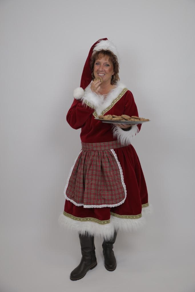 kerstvrouw jurk handgemaakt, Diversen, Kerst, Nieuw, Ophalen