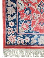 Handgeknoopt Oriental zijde tapijt floral China 94x156cm, Crème, Onbekend, Zo goed als nieuw, Onbekend