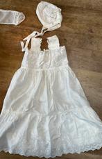 Vintage doopjurk van broderie met mutsje, jaren ‘60, Antiek en Kunst, Antiek | Kleding en Accessoires, Ophalen of Verzenden