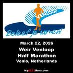Te koop ticket halve marathon venloop, Overige typen, Nieuw, Hardlopen, Ophalen