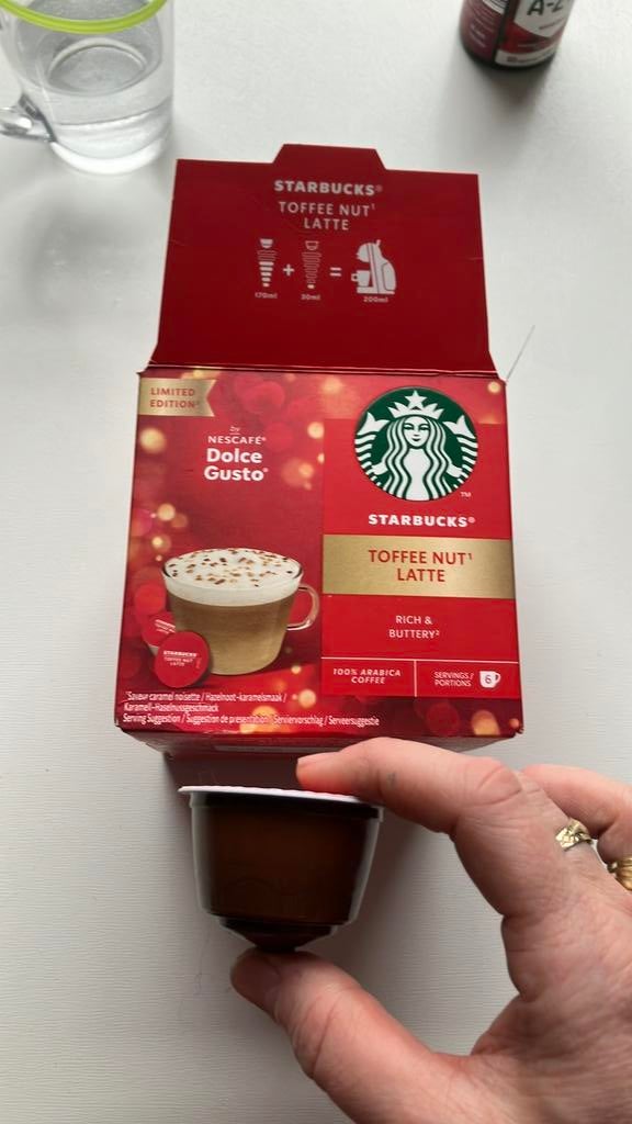 Starbucks Toffee nut Latte koffie 12 x, Diversen, Levensmiddelen, Ophalen of Verzenden