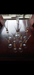 Vintage Wijnset met Karaff, Antiek en Kunst, Antiek | Glas en Kristal, Ophalen