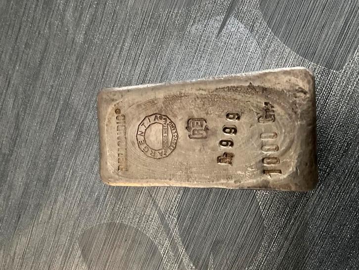 Zeldzame Romondis 1kg Zilverbaar zilver kilo 1000 gram, Postzegels en Munten, Edelmetalen en Baren, Zilver, Ophalen of Verzenden