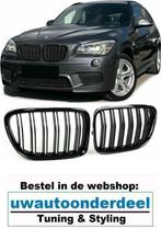 Glans Zwart M Look Grill Dubbele Spijl Voor Bmw X1 E84, Ophalen of Verzenden