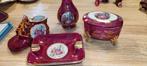 Decoratie set Frans Limoges porselein, vaasje, asbakje, baby, Ophalen