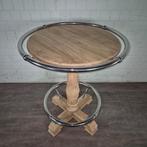 25843 Statafel Teak Ø 0,94 m, Ophalen of Verzenden, Nieuw