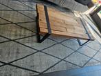 Salontafel 140x70x35 grof teakhout, Huis en Inrichting, Tafels | Salontafels, Ophalen, Gebruikt, 100 tot 150 cm, Teakhout