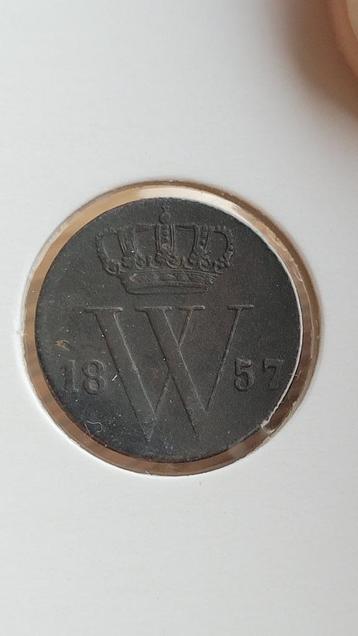 1/2 cent 1857 | halve cent 1857 beschikbaar voor biedingen