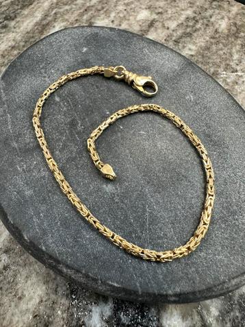 14k gouden massieve koningsarmband beschikbaar voor biedingen