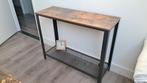 Industriële sidetable staal met hout 1 meter breed., Huis en Inrichting, Tafels | Sidetables, Ophalen, 50 tot 100 cm, Zo goed als nieuw