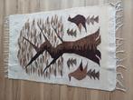 Kelim  tapijt of wandkleed handgeweven., Gebruikt, 100 tot 150 cm, Bruin, Rechthoekig