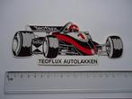 sticker oud TEOFLUX autolak race auto Wagemakers breda retro, Verzenden, Zo goed als nieuw, Bedrijf of Vereniging