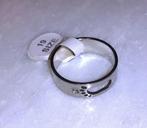 Ring met babyvoetje en strass, 18 tot 19, Nieuw, Dame of Heer, Zilver