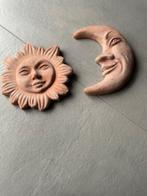 Terra cotta zon en maan, Ophalen of Verzenden