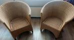 Twee leuke rieten stoelen, Ophalen, Zo goed als nieuw, Bruin, Twee