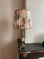Antieke lamp met stoffen kap – klassiek en sierlijk, Ophalen