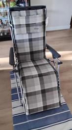 Lafuma Relaxstoel met Kussen - Comfortabel!, Tuin en Terras, Ophalen, Zo goed als nieuw, Aluminium, Verstelbaar