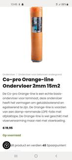 Ondervloer 75m2 nieuw ( 5 rolĺen ), Ophalen, Overige materialen, 30 cm of meer, 50 tot 150 cm