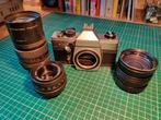 Praktica MTL 5 met 3 lenzen, Audio, Tv en Foto, Fotocamera's Analoog, Gebruikt, Ophalen of Verzenden