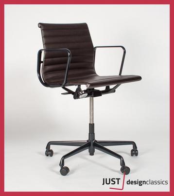 Vitra ea 117 Bruin Dubbelzijdig Leder Zwart Frame Nieuwstaat beschikbaar voor biedingen