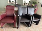 Mooie leolux eetkamer stoelen, Huis en Inrichting, Ophalen, Zo goed als nieuw, 75 tot 100 cm, Leer