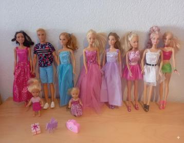 Barbies + Ken + Baby Barbies + LOL poppen met accessoires – beschikbaar voor biedingen