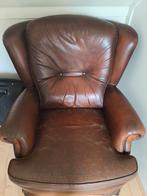 Leren (heren) Fauteuil, Huis en Inrichting, Fauteuils, Ophalen, Gebruikt