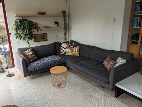 Hoekbank VOS Design Maupertuus, blauw-grijs, sofa, Huis en Inrichting, Banken | Complete zithoeken, Gebruikt, Ophalen