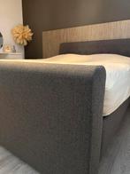 Boxspring antraciet, Ophalen of Verzenden, Zo goed als nieuw, Tweepersoons, 180 cm