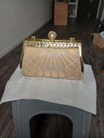 Gouden Avondtasje met Strass, Ophalen of Verzenden, Zo goed als nieuw, Geel, Avondtasje