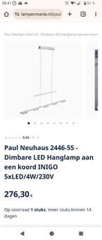 Moderne hanglamp, Ophalen, Overige materialen, Zo goed als nieuw, 75 cm of meer
