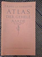 Oude Atlas der Gehele Aarde - P.R. Bos, Boeken, Atlassen en Landkaarten, Gelezen, Bosatlas, P.R. Bos, J.F. Niermeyer, Ophalen of Verzenden