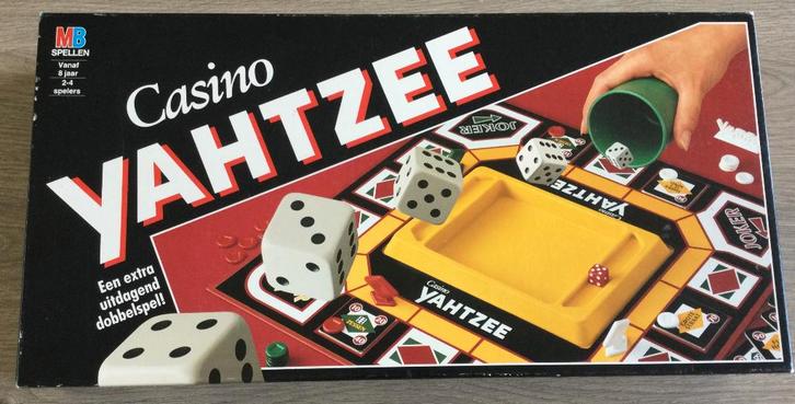 Casino Yahtzee Spel, Hobby en Vrije tijd, Gezelschapsspellen | Overige, Gebruikt, Een of twee spelers, Drie of vier spelers, Ophalen of Verzenden