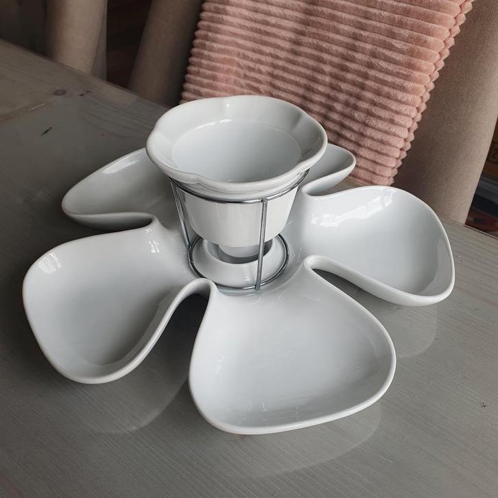 Chocolade fonduestel fondueset snackschaal tapasset, Witgoed en Apparatuur, Fonduesets, Zo goed als nieuw, Fondueset, Ophalen of Verzenden