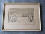 Hans van Dokkum - oude ets, Antiek en Kunst, Kunst | Etsen en Gravures, Ophalen of Verzenden