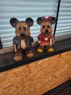 Houten Mickey & Minnie Mouse Beelden, Verzamelen, Ophalen of Verzenden