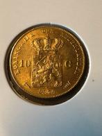 Gouden tientje 1879 unc, Postzegels en Munten, Munten | Nederland, Koning Willem III, Losse munt, 10 gulden, Goud