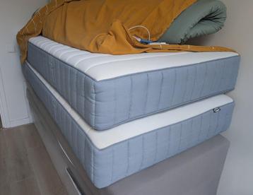 2x Pocketveringmatras/Mattress - firm, blue, 90x200 VALEVÅG beschikbaar voor biedingen