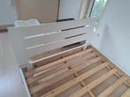 Bed wit twijfelaar, Huis en Inrichting, Ophalen, Gebruikt, Wit, 140 cm