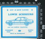 Sticker: Auto en Motor Rijschool Lowie Schreurs - Baarlo (2), Verzamelen, Ophalen of Verzenden, Zo goed als nieuw, Bedrijf of Vereniging