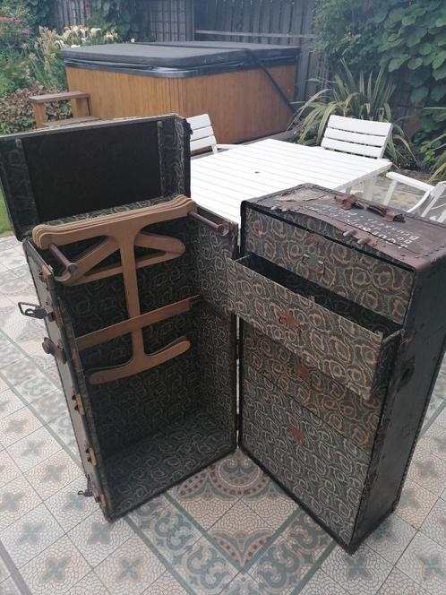 Antieke Reiskoffer eind 19e eeuw, Antiek en Kunst, Curiosa en Brocante, Ophalen
