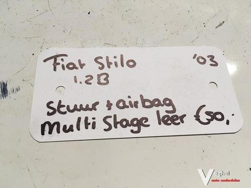 Fiat Stilo 1.2 B 2003  Leder Stuur met airbag en bediening, Auto-onderdelen, Besturing, Gebruikt, Ophalen of Verzenden