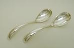 Zilver 2x compote/sauslepel Haags Lofje Gerritsen Zeist 1920, Antiek en Kunst, Ophalen of Verzenden