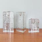 3 iittala KANDELAREN driehoek glas Arkipelago Timo Sarpaneva, Overige materialen, Gebruikt, Ophalen of Verzenden, Kandelaar