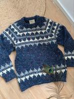 Gaeltarra of Ireland wollen trui XS S bohemian wool jumper, -, Blauw, -, Nieuw