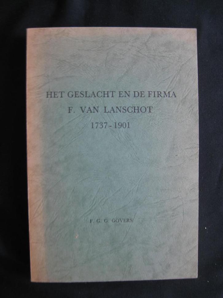 Genealogie 2 Boeken Het geslacht en de firma van Lanschot, Boeken, Geschiedenis | Vaderland, Gelezen, Ophalen of Verzenden